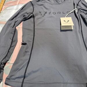 Forloh Woman SolAir Long Sleeve Shirt Gray  Lightweight Stretch 50+ UPF Size S